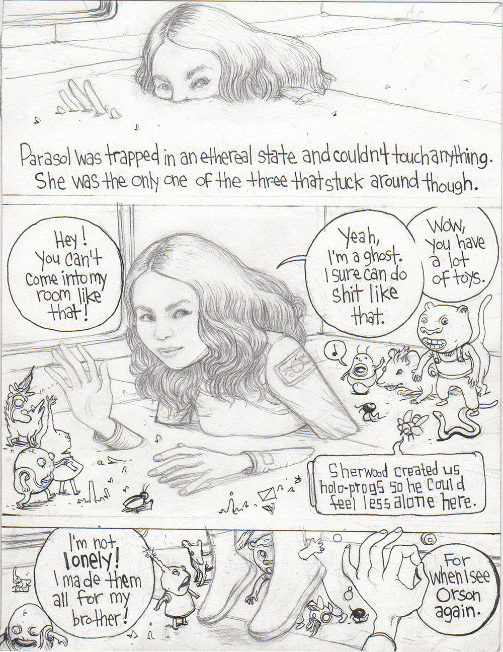 Proxima Centauri #2 - page 17 panels 2, 3 & 4.