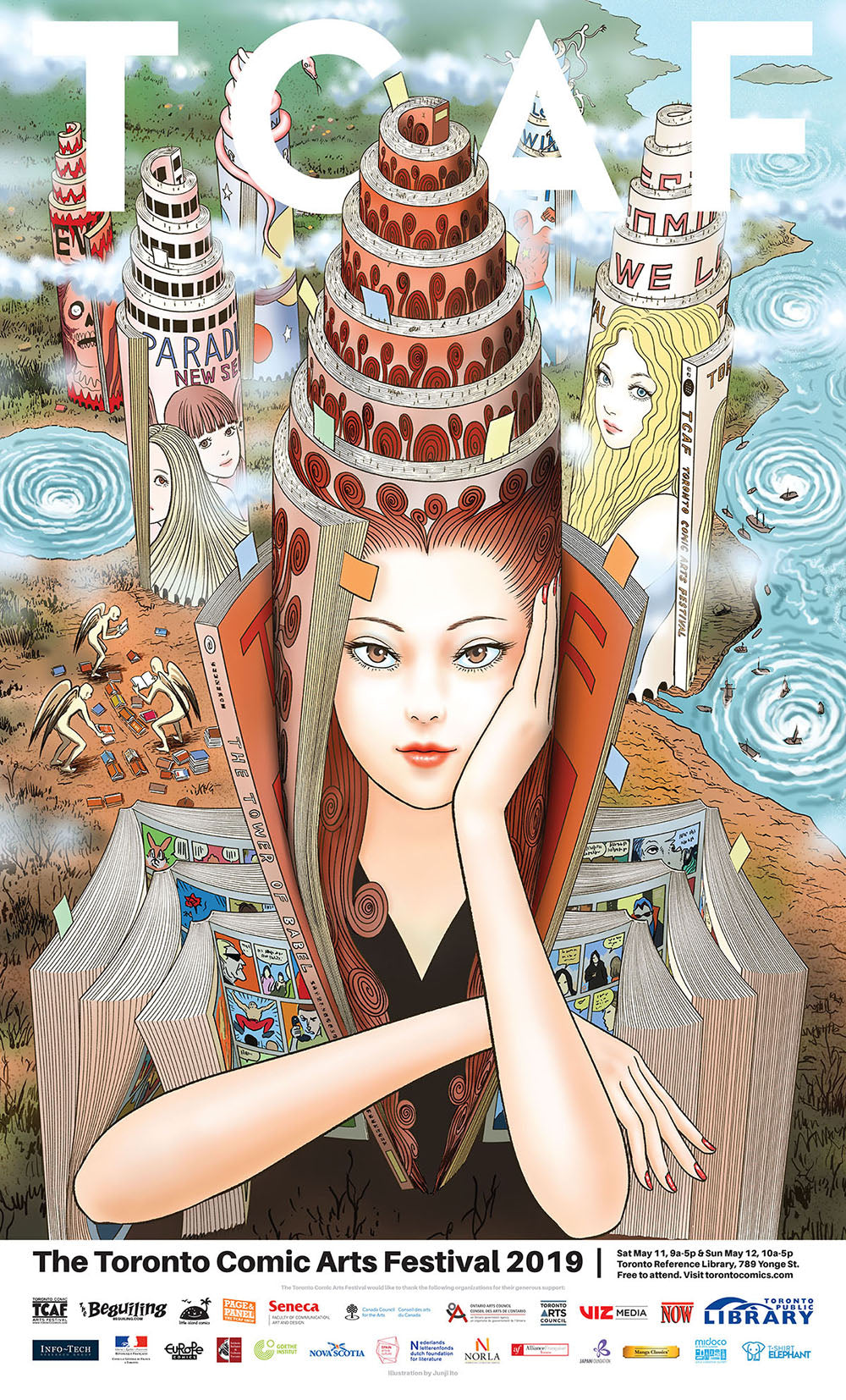 TCAF 2019 Poster (Junji Ito)