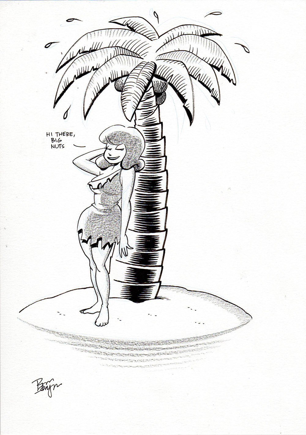 Roger Lanridge - Hi There Big Nuts sketch