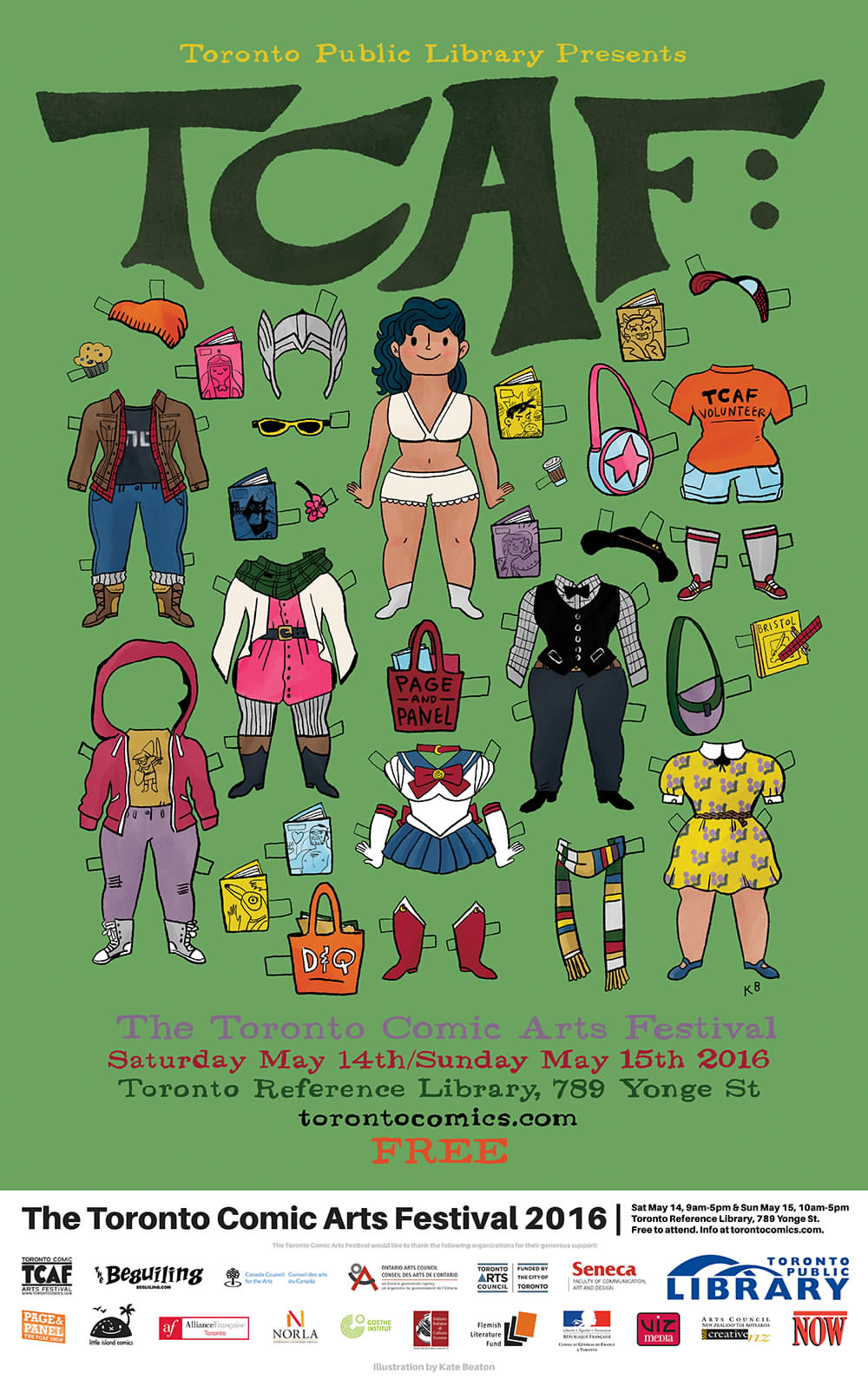 TCAF 2016 Poster (Kate Beaton)