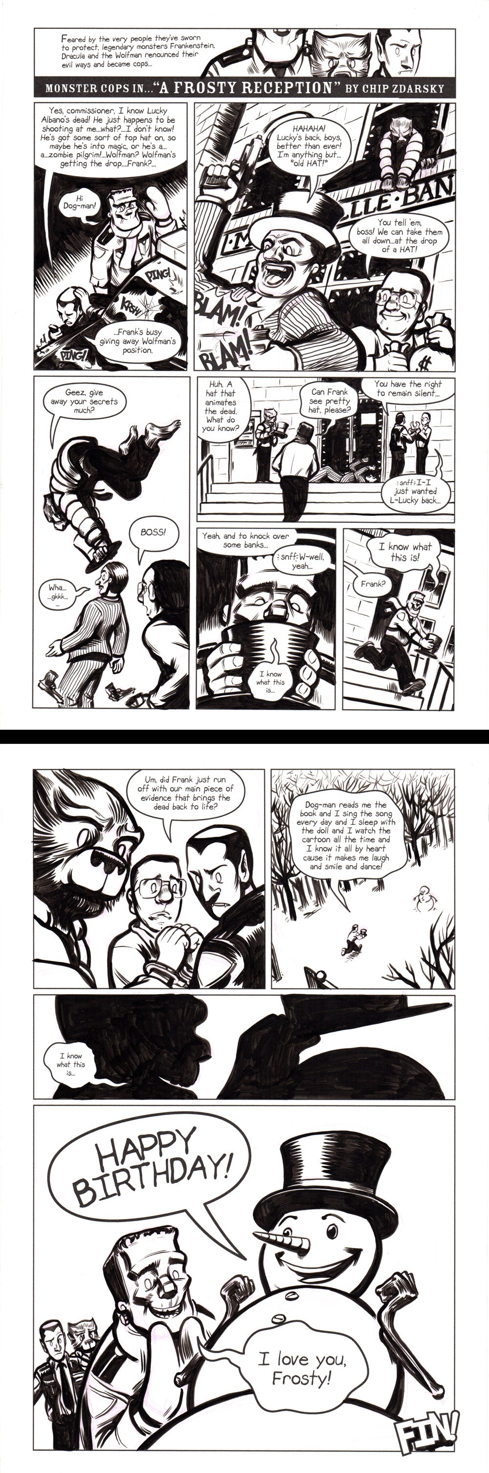 Monster Cops in "A Frosty Reception"