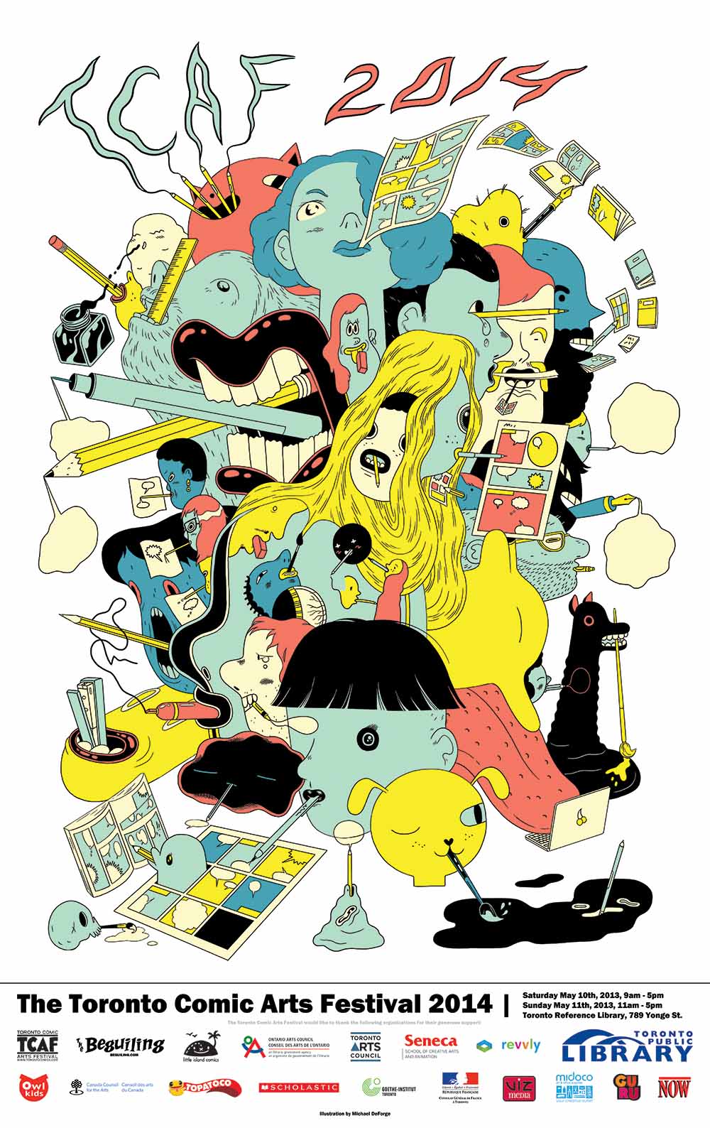 TCAF 2014 Poster (Michael DeForge)