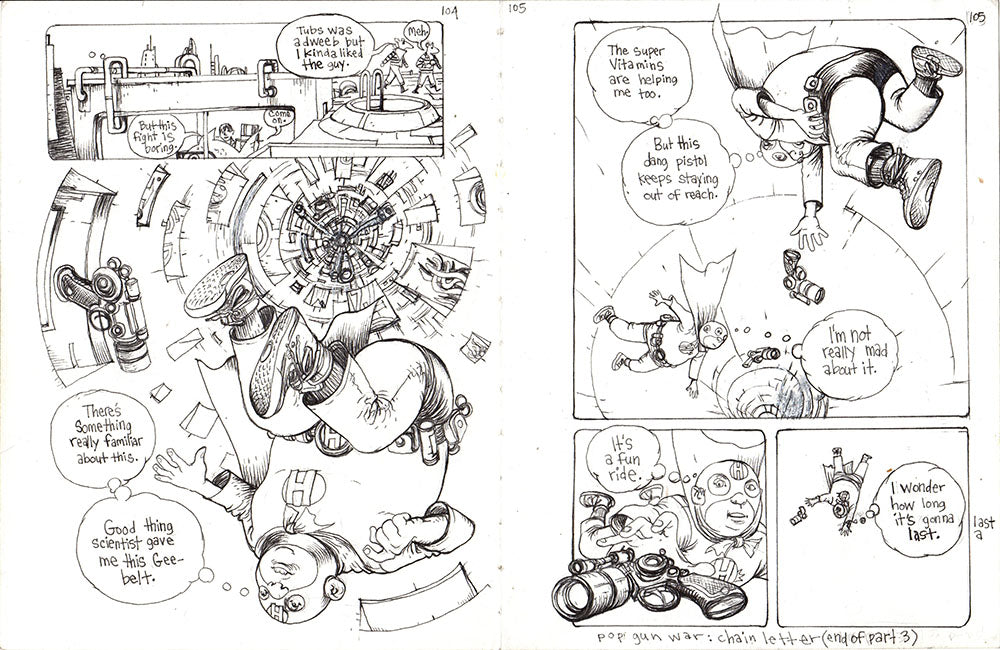 Pop Gun War Volume 2: Chain Letter - page 104-105