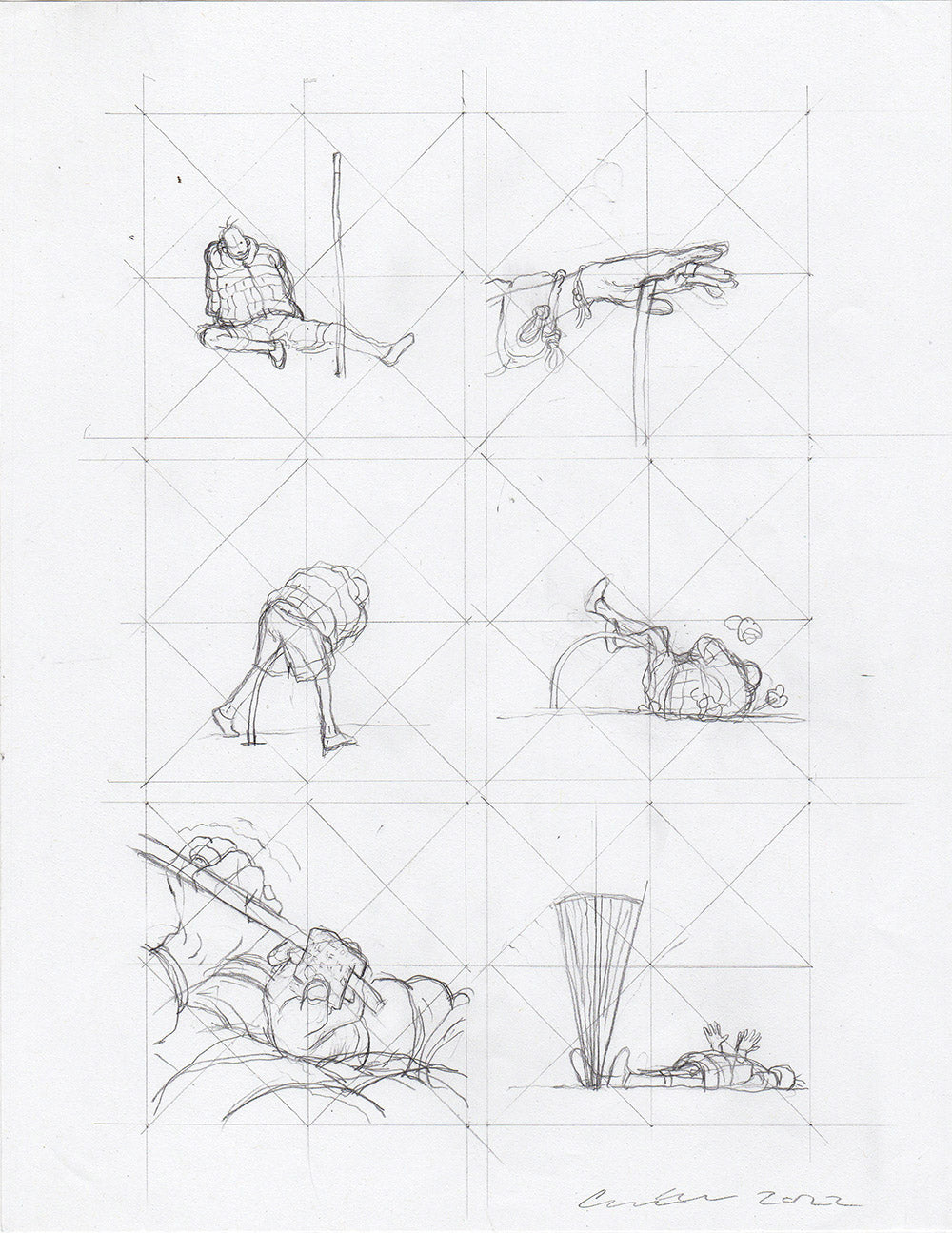 Gray Green Pencils 001