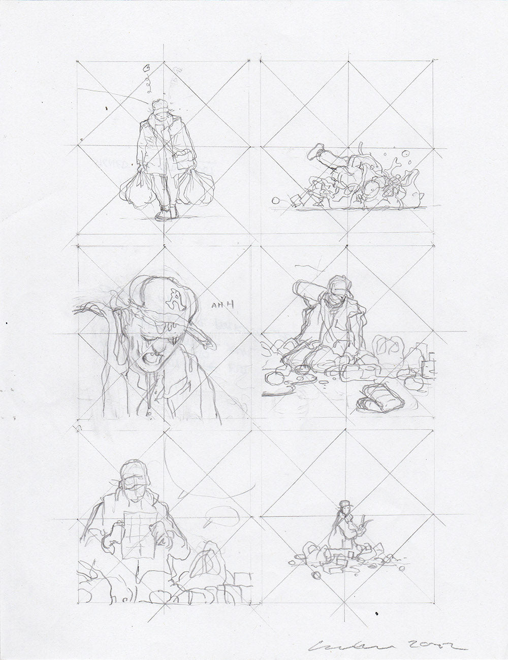 Gray Green Pencils 002