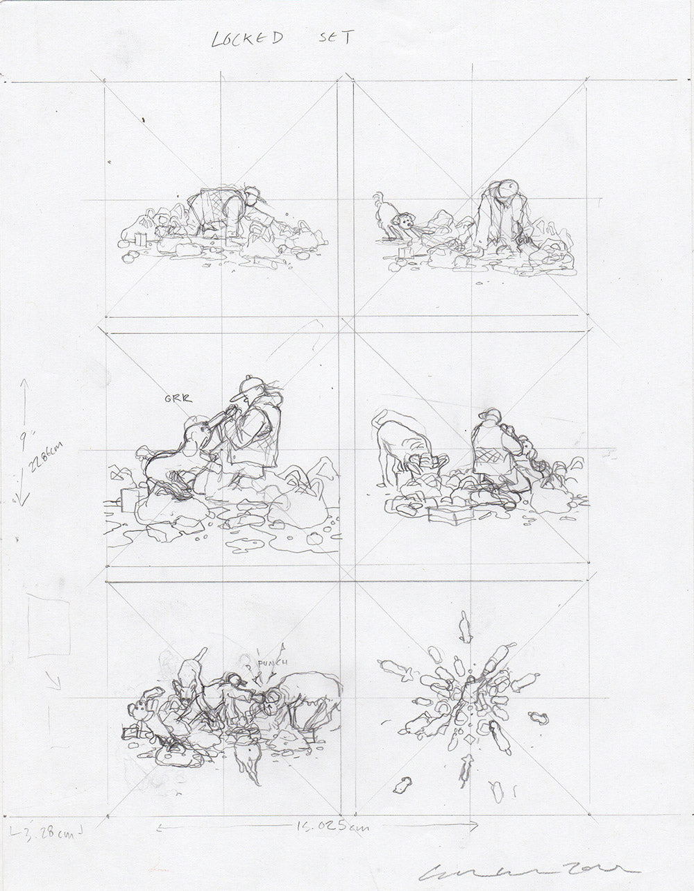 Gray Green Pencils 005