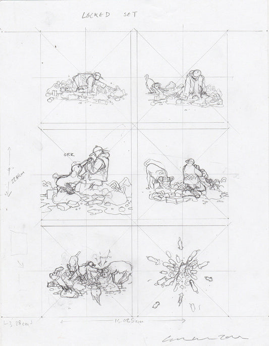Gray Green Pencils 005