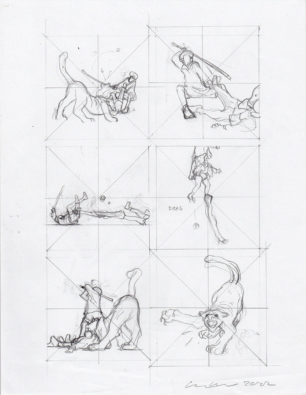 Gray Green Pencils 008