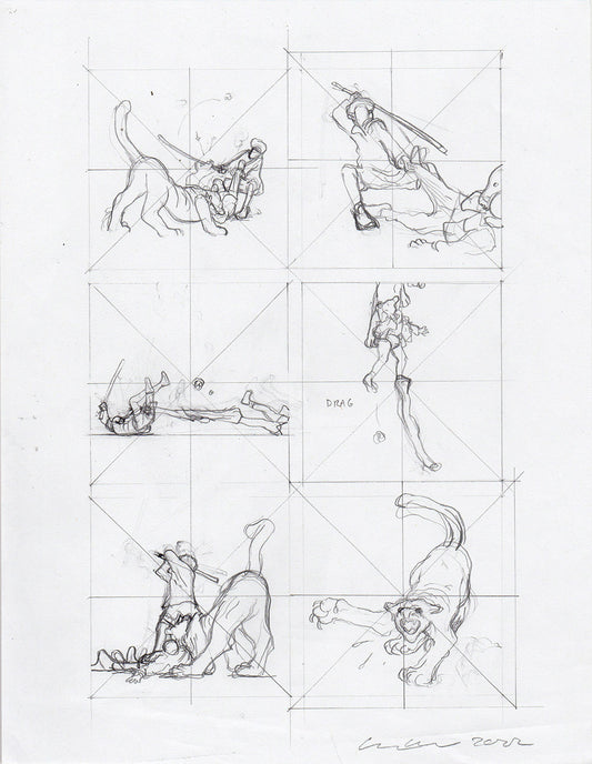 Gray Green Pencils 008