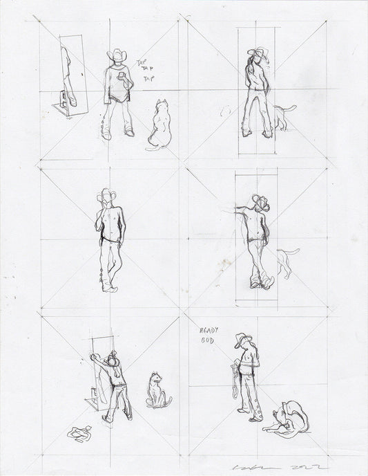 Gray Green Pencils 018