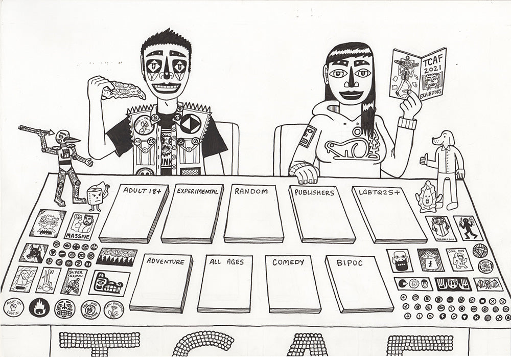 TCAF Website merch table