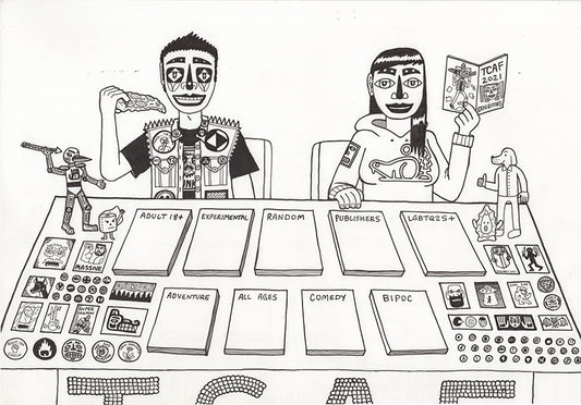 TCAF Website merch table