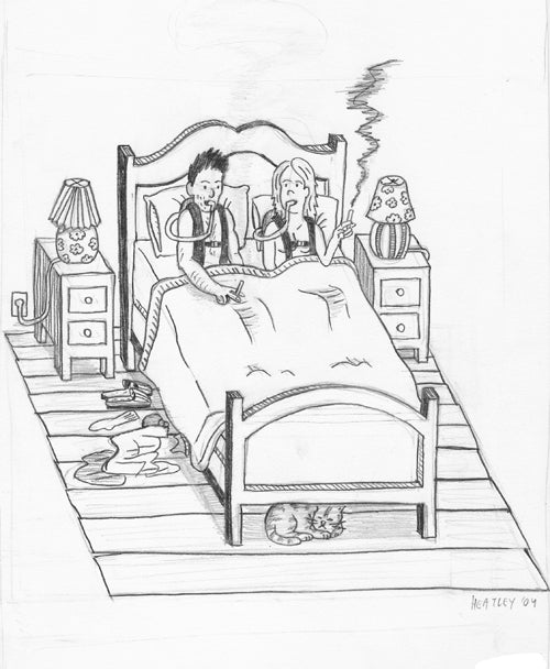 Pencil Illustration (bedroom)