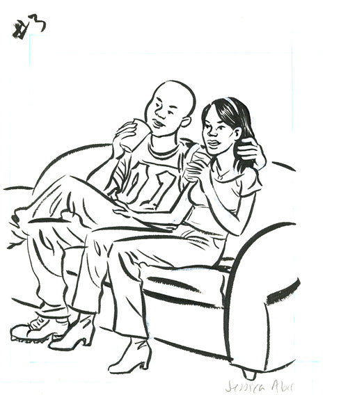 Illustration - TV Night