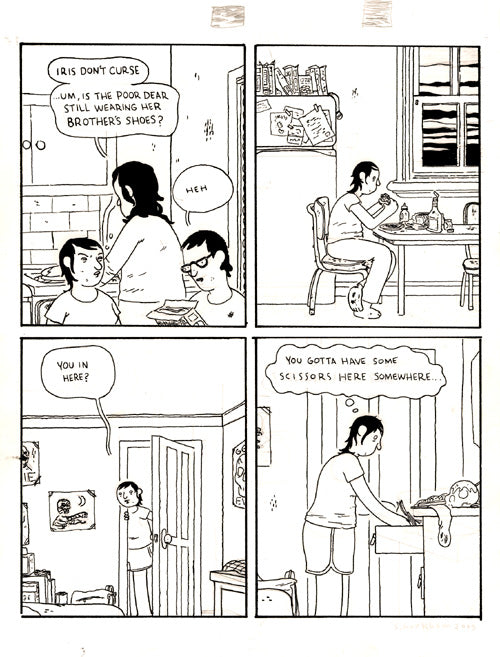 Somersaulting panels Iris don't curse