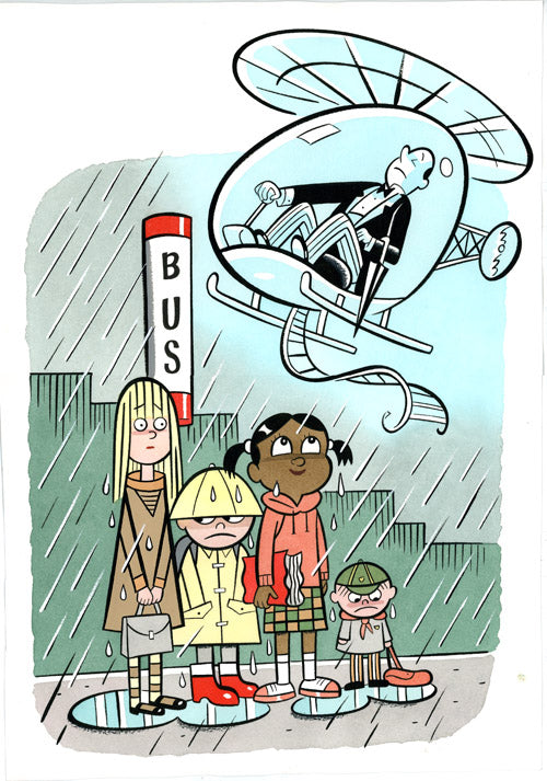 Rainy Bus Stop