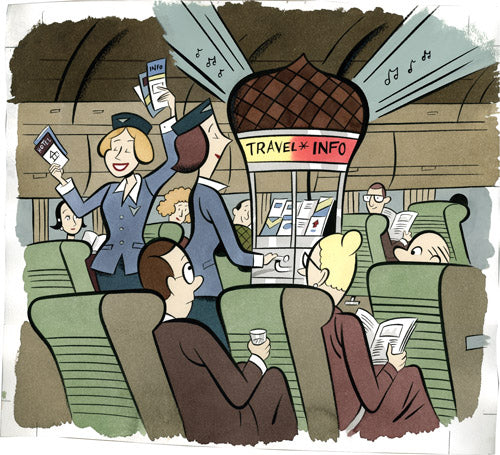In Flight Travel Info Kiosk