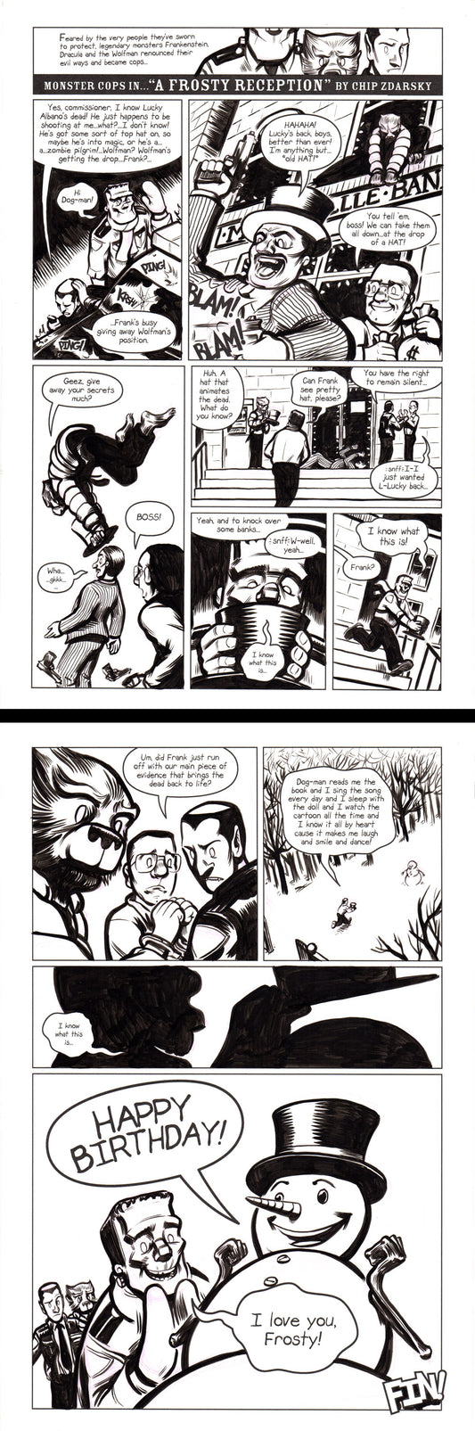 Monster Cops in "A Frosty Reception"