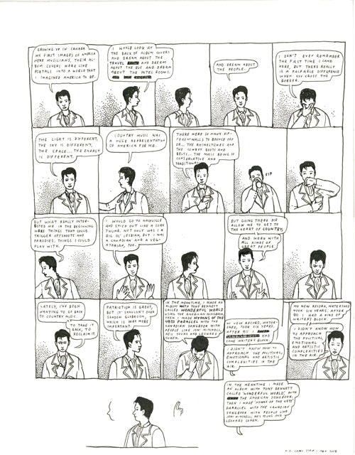 K.D. Lang strip for Interview