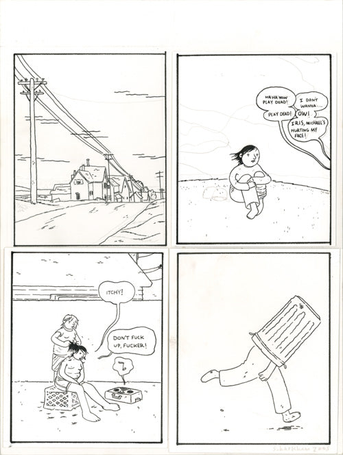 Somersaulting panels Ha Ha Now Play Dead