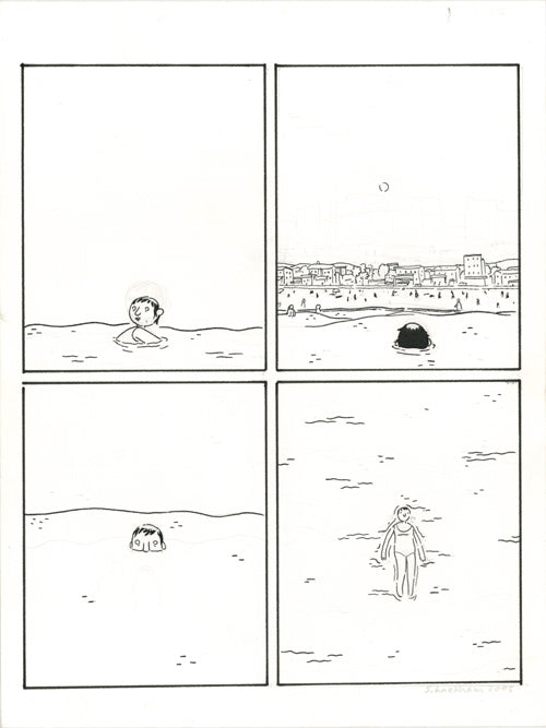 Somersaulting panels - swimming