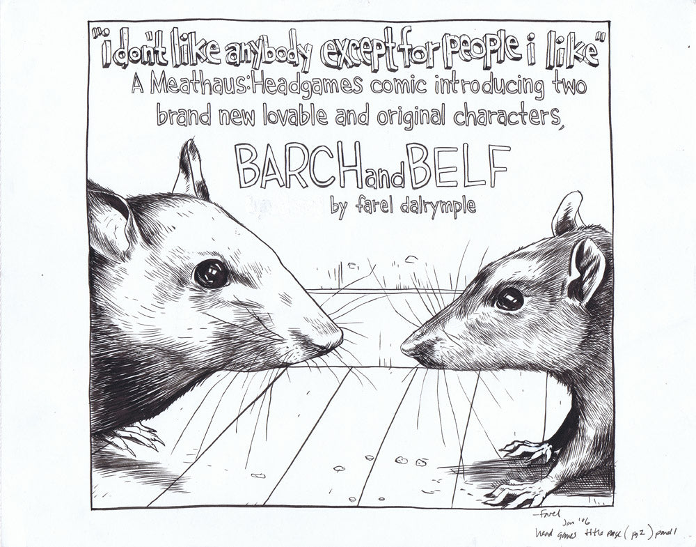 Barch and Belf: "i don't like anybody except for people i like"