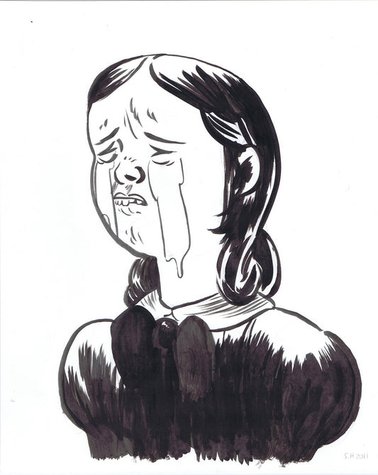 White Magic Flier Art (Girl Crying)