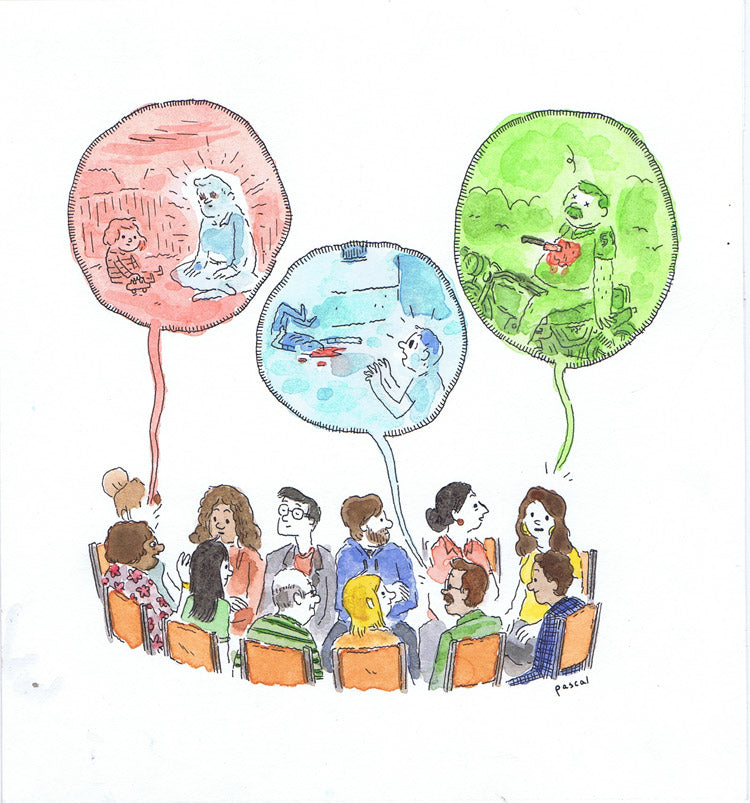 Illustration - Horror Story Group Circle