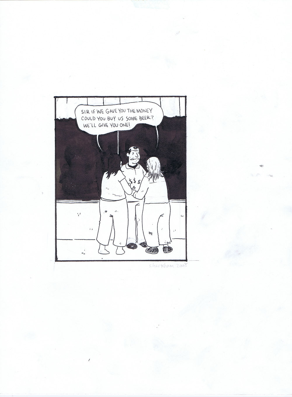 Somersaulting panel 018 Sir, if we gave you the money