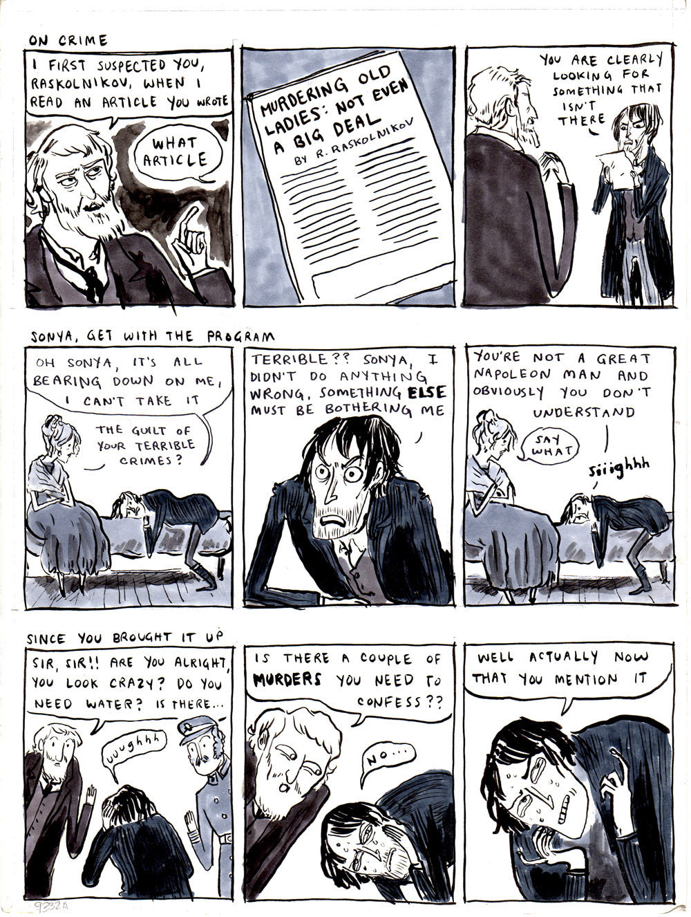 Raskolnikov - 8 Crime and Punishment Strips