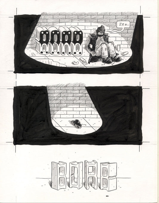 Borb - unpublished cover & cinder blocks title