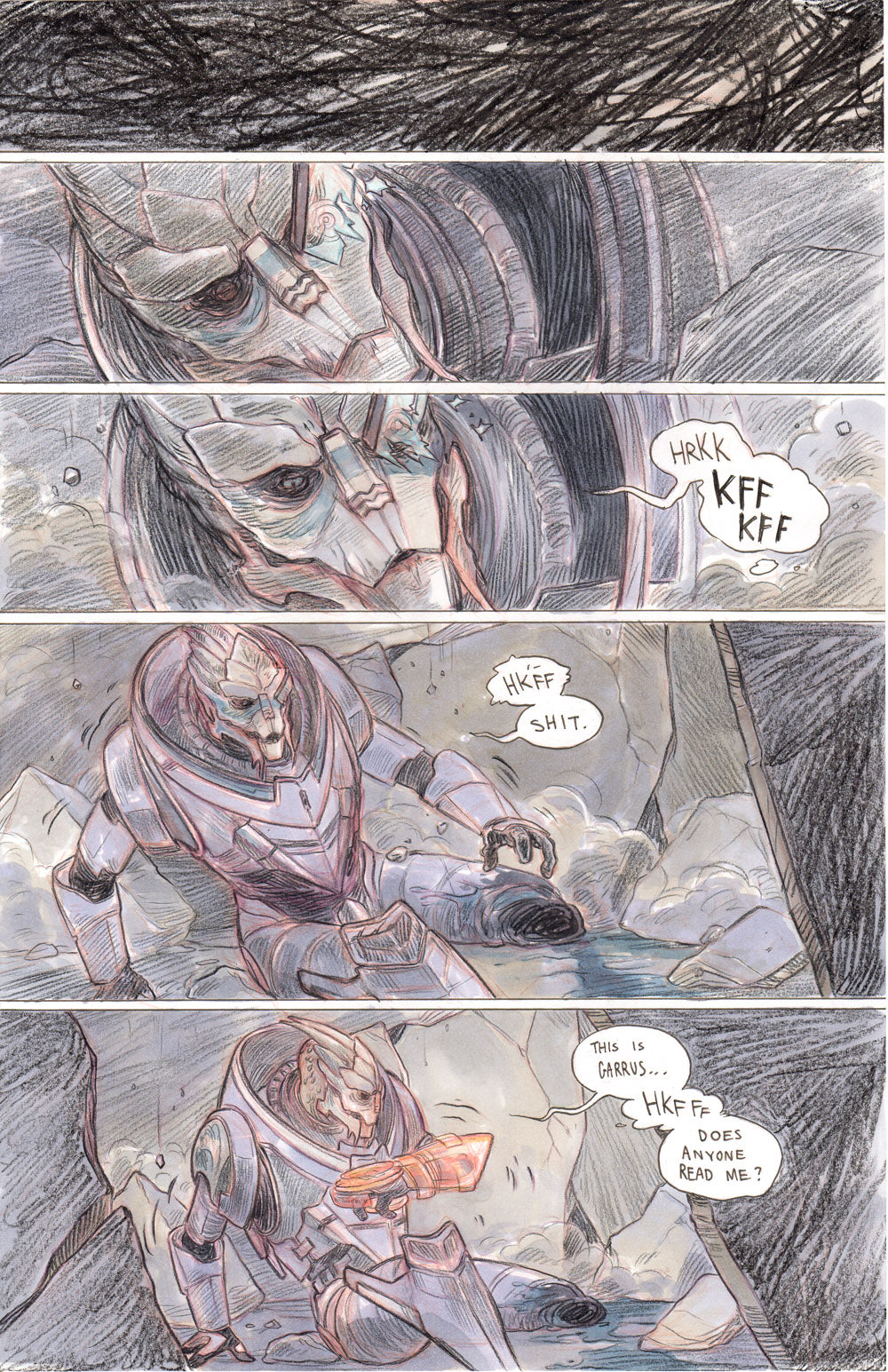 Mass Effect 3 Fan Comic - Set of 3 Pages